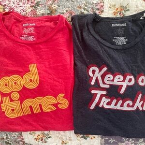 2 for 1 vintage inspired t shirts